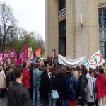Rassemblement des travailleurs sociaux le 21 avril 2004 photo n4 